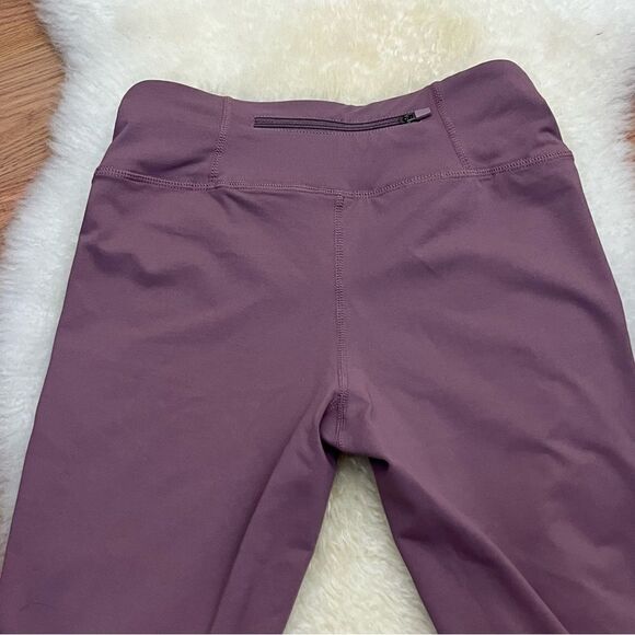 Mono B Purple Athletic Leggings Crisscross Detail High Waist S - Picture 3 of 5